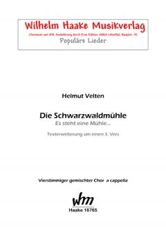 Die Schwarzwaldmühle (gemischter Chor)