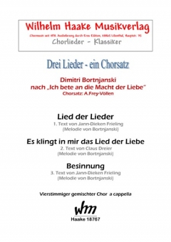 Lied der Lieder (gem. Chor) 111