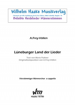 Lüneburger Land der Lieder (Männerchor) 