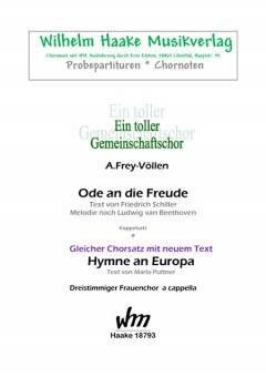 Hymne an Europa (Frauenchor 3st) 