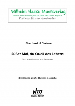 Süßer Mai, du Quell des Lebens (Frauenchor 3st) 111