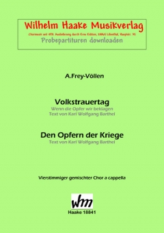 Volkstrauertag (gemischter Chor) 