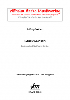 Glückwunsch (gemischter Chor)