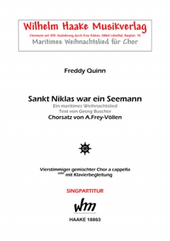 Sankt Niklas war ein Seemann (gemischter Chor)