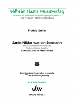 Sankt Niklas war ein Seemann (Frauenchor 3st) 111