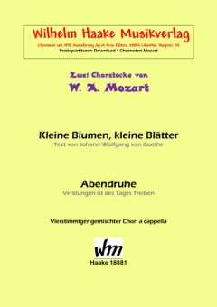 Kleine Blumen, kleine Blätter (gemischter Chor) 