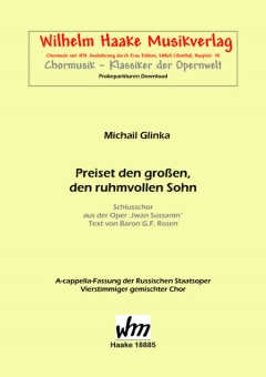 Preiset den großen, den ruhmvollen Sohn (gemischter Chor) 