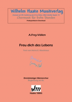 Freu dich des Lebens (Männerchor 3st)