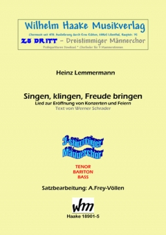 Singen, klingen... (Männerchor 3st)