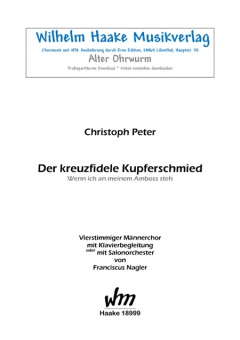 Der kreuzfidele Kupferschmied (Männerchor) 111