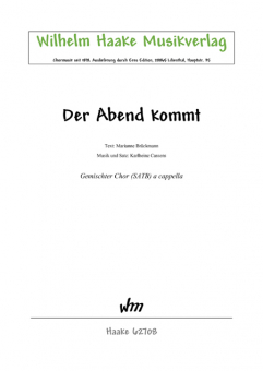 Der Abend kommt (gemischter Chor)