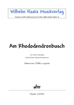 Am Rhododendronbusch (Männerchor) 