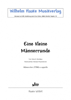 Eine kleine Männerrunde (Männerchor) 