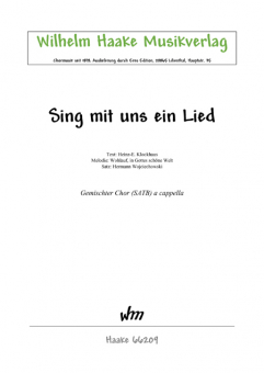 Sing mit uns ein Lied (gemischter Chor) 