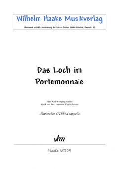 Das Loch im Portemonnaie (MChor)