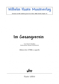 Im Gesangverein (Männerchor) 