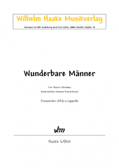 Wunderbare Männer (Frauenchor) 