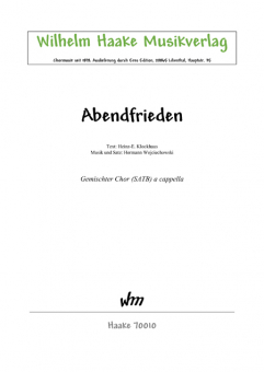 Abendfrieden (gemischter Chor)