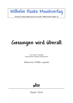 Gesungen wir überall (Männerchor)