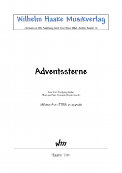 Adventssterne (Männerchor) 