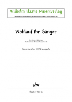 Wohlauf, ihr Sänger (gemischter Chor) 