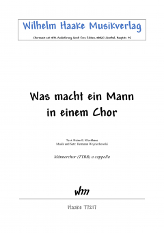 Was macht ein Mann in einem Chor (MChor) 