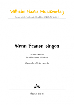 Wenn Frauen singen (Frauenchor)