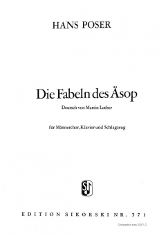 Die Fabeln des Äsop (Chormaterial) 