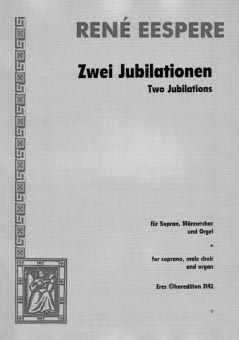 Zwei Jubilationen (Männer-Chorpartitur)