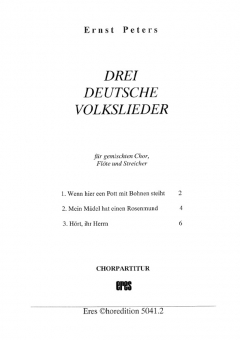 Drei deutsche Volkslieder (gemischter Chor) 