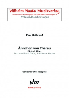 Ännchen von Tharau (gemischter Chor)