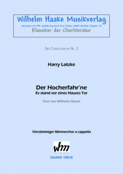 Der Hocherfahr´ne (Männerchor)