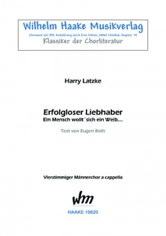 Erfolgloser Liebhaber (Männerchor)