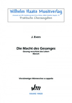 Die Macht des Gesanges (Männerchor) 