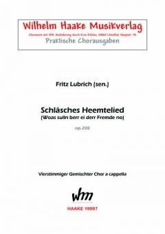 Schläsches Heemtelied (gemischter Chor) 